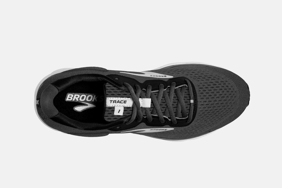 Brooks Trace Road Running Shoes Mens - Black/Grey - QNWXP-5603